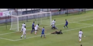 But de Christophe Gourmelon contre l'AS Excelsior