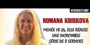 Les services gagnants de Romana KRISKOVA du Quimper Volley
