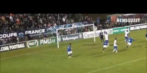 Le but de la qualification de l'US Concarneau en 16ème finale de la coupe de France