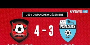 PRIZIAC - PLOUAY (C) : Le coup Franc direct de Paul DANET